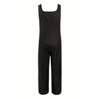 Women’s Square - Neck Floral Sleeveless Jumpsuit - Plush Fashion Hub