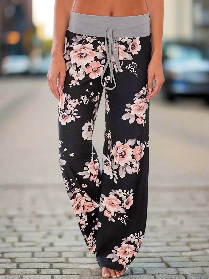 Women’s Wide Leg Yoga Pants – Casual Lounge Pajama Pants - Plush Fashion Hub
