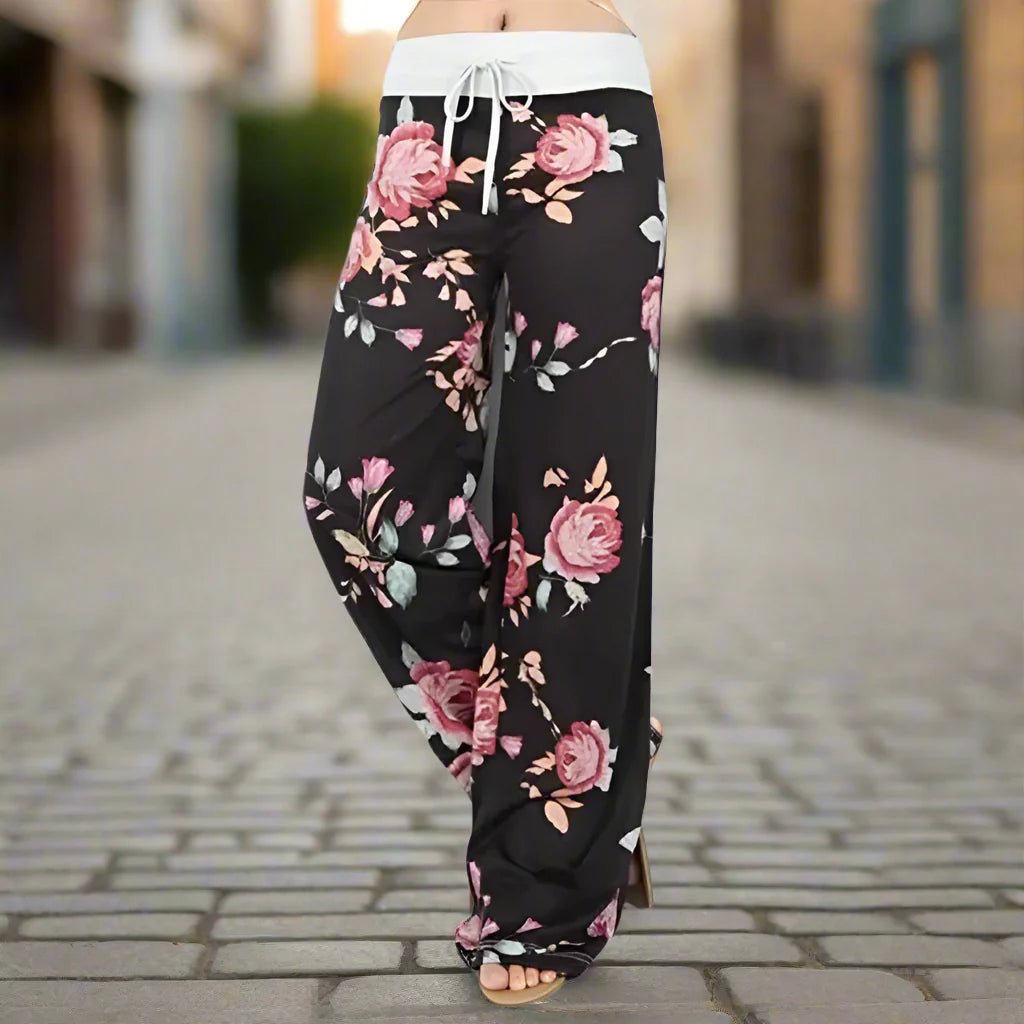 Women’s Wide Leg Yoga Pants – Casual Lounge Pajama Pants - Plush Fashion Hub